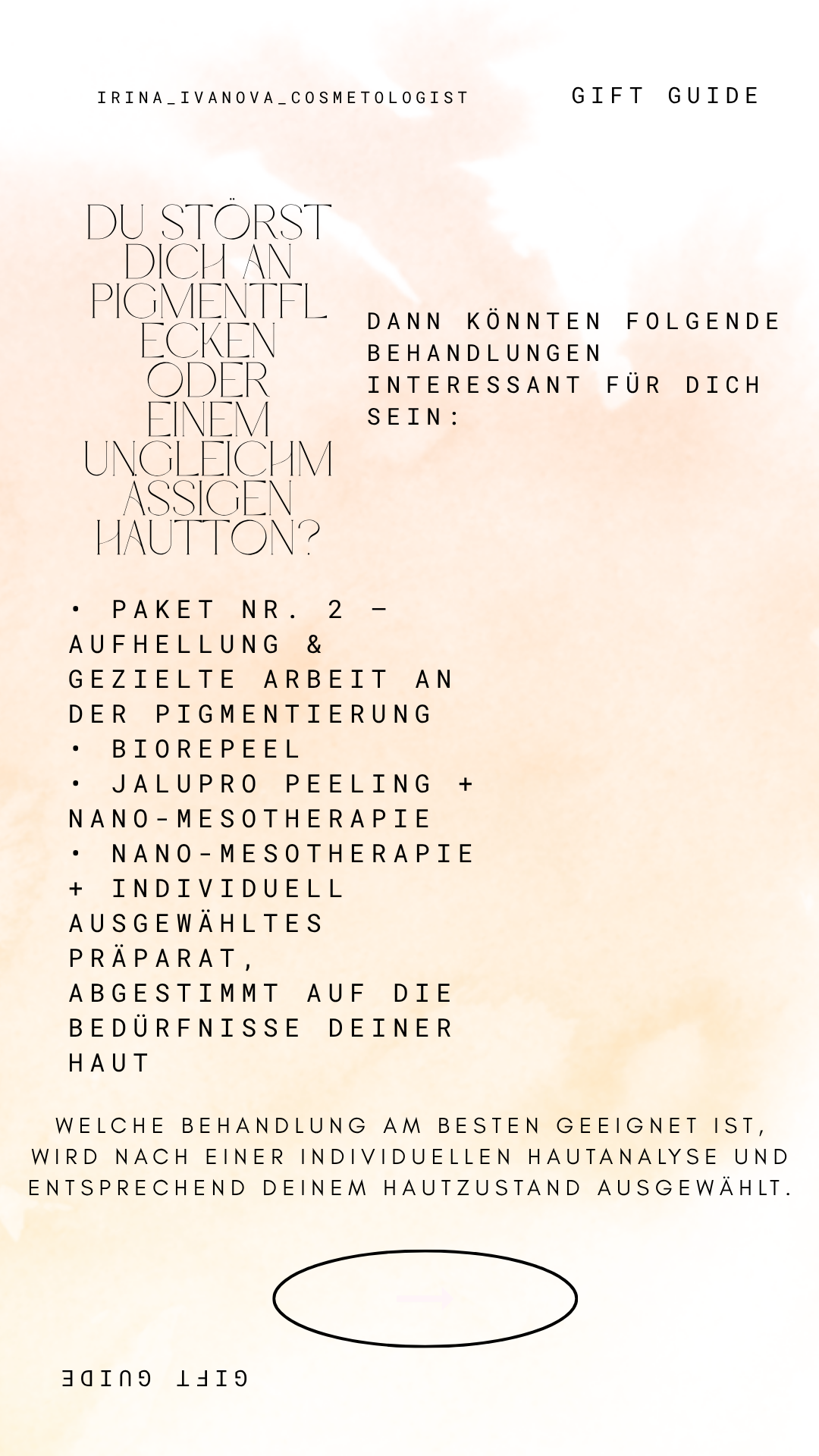 Pigmentflecken und ungleichmäßiger Hautton