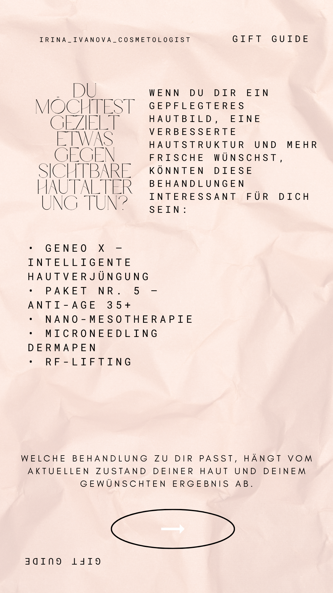 Sichtbare Hautalterung